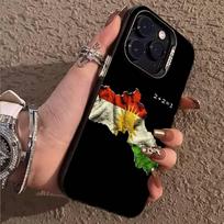 K-Kurdistano vėliava Telefono dėklas iPhone 17,16,15,14,13,12,11,Pro,X,XS,Max,Plus minkštas juodas dangtelis iPhone17 brown