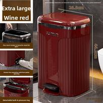 Luxury Narrow Space Trash Can Foot Press Household Plastic Waste Bin for Bathroom Living Room