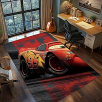 Automobiliai Žaibas Makvynas 95 Lenktynių Greičio Stiliaus Kilimas Didelis Kilimas Neslystanti Plaunama Grindų Kilimėlis Žaidėjo Kambarys Miegamasis Namų Dekoras 60x90cm brown