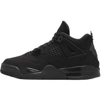 Jordan Air Jordan 4 vidutinio aukščio krepšinio batai Juodi Vaikams 3-7 Metų Amžiaus IB4388-010 35 black
