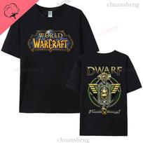 World of Warcraft Marškinėliai Hiphopas Žaidimas Spausdinti Marškinėliai Viršus Laisvas Patogūs Drabužiai Vasaros Unisex Karštas Išpardavimas Marškinėliai 100% Medvilnė L gray