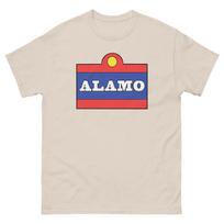 Alamo Tan Graphic 100% Cotton T-shirt Mens Tees Top Unisex classic tee 3XL blue