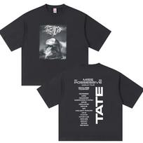 Tate McRae Taip arti to Naujas albumas Grafiniai marškinėliai Unisex Moteriški Vintažiniai Hip Hop Pop Muzika Trumpomis rankovėmis Viršus Streetwear S gray