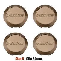 JDM automobilio stilius 3D RAYS ratlankio centrinis dangtelis 56MM/60MM/62MM Sportinio ratlankio dangtelis Ratlankio dangtelis hubCaps Bronzinis Juodas CE28 TE37 RE30 ZE40