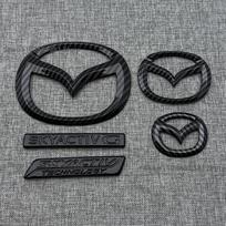 Skirta Mazda MX5 Miata NC ND Priekinių grotelių emblema Galinio bagažinės ženklelis Blizgančios juodos spalvos ABS logotipas Automobilio išorės lipdukas Decal Aksesuarai ND gray