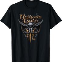 Dungeons & Dragons Baldur's Gate III Illithid Logo T-Shirt S įvairiaspalvis