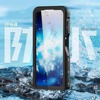 Samsung vandeniui ir smūgiams atsparus dėklas A26/A36/A25/A24/A54/A55 telefonams A27 juoda