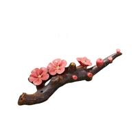 Flower Decorative Brush Holder Ceramic Pen Rest Calligraphy Paperweight Brush Pen Drying Stand For Handwritting Practice black