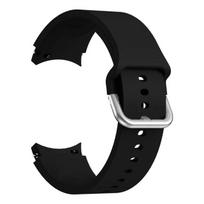 Silicone Strap For Samsung Galaxy Watch 7/6/5/4 40mm 44mm Color tonal buckle bracelet For Galaxy 6 Classic 43mm 47mm 5 Pro Belt Galaxy Watch 7 6 5 4 black