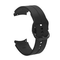 Silicone Strap For Samsung Galaxy Watch 7/6/5/4 40mm 44mm Color tonal buckle bracelet For Galaxy 6 Classic 43mm 47mm 5 Pro Belt Galaxy Watch 7 6 5 4 black