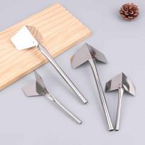 1/4Pcs Stainless Steel Putty Knife - Drywall Inside Outside Corner Scraper Puller Hand Tool For Construction Work External Corner S beige
