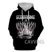 New Rock Hoodis Palaidinė Scorpions Grupė 3D Spausdinimo Hoodis Vyriškas Mada Didelis Dydis Sportinis Kostiumas Moteriškas Prakaito Marškinėliai Vyriški Drabužiai Paauglių Striukė Naujas 4XL gray