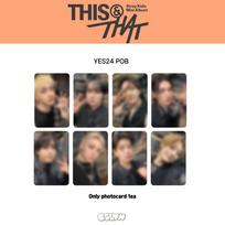 [Oficialus] Stray Kids Mini Albumas THIS & THAT [ ] POB Nuotraukų kortelė 007 YES24 / Seungmin beige