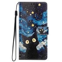 Piniginės stovas dangtelis, skirtas Samsung Galaxy A53 A52S A33 A23 A13 A73 A12 A32 A22 A42 A52 A72 5G 4G telefonui, su nupieštu katinu ir drugeliu Galaxy A52 gray