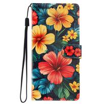 Piniginės stovas dangtelis, skirtas Samsung Galaxy A53 A52S A33 A23 A13 A73 A12 A32 A22 A42 A52 A72 5G 4G telefonui, su nupieštu katinu ir drugeliu Galaxy A52 5G