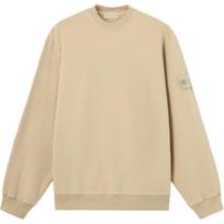 Stone Island Ghost Series Solid Color Ribbed Collar Long Sleeve Sweatshirt Men sweatshirt L2S1561000-69S0F53-V0090 M beige
