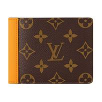 LOUIS VUITTON Daugialypis Monogram Archive dengto audinio su natūralios karvės odos piniginė Moteriška Ruda M27088 One Size 1 black