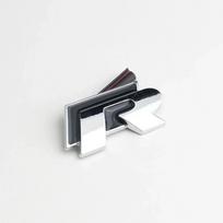 Automobilio priekinių grotelių emblema, galinės bagažinės lipdukas Rline R Line black