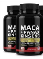 Maca šaknies ir Korėjietiško Panax ženšenio kapsulės – 20:1 itin koncentruotas ekstraktas (120 vnt.) 2pack