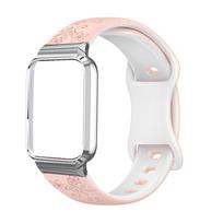 Xiaomi Smart Band 10 Pro Metalinis rėmelis: Keraminė versija, dviejų spalvų reljefinis silikoninis dirželis su drugelio sagtimi. Standard Edition white