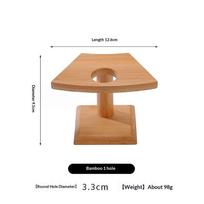 Bamboo Wooden Sushi Rolls Rack Equipment Purple Cabbage Roll Sushi Hole Rack Wood Tableware Ice Cream Rack Bento Accessories beige