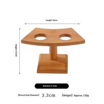 Bamboo Wooden Sushi Rolls Rack Equipment Purple Cabbage Roll Sushi Hole Rack Wood Tableware Ice Cream Rack Bento Accessories