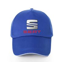 Beisbolo kepurės Lauko Kepurės nuo Saulės Žvejybai Kepurės su Skydeliu Lenktyninių Automobilių Kepurė Skirta Seat Leon 5f Ibiza 6l 6j Leon 1p Pagalvėlė Altea Aksesuarai blue