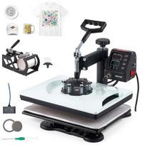 VEVOR Heat Press Machine 29 x 38 cm 5-in-1 Combo Sublimation Press Machine, Heat Up Fast and Even, Digital Precise Time and Temp Control