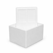 Izoliuota putplasčio dėžė-šaldytuvas jūros gėrybėms, vaisiams ir greitai gendantiems produktams gabenti Balta Vidutinė White Seafood No.1 36*26*21.5cm Foam Only white