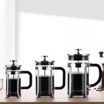 Krusz Borosilicate Glass French Press - 350ml, 600ml, 1000ml Coffee & Tea Brewer 1000ml Natural