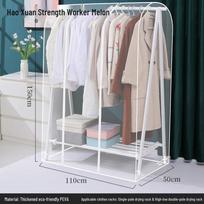 Dulkėms atsparus pastatomas drabužių stovas su permatomu uždangalu ir drabužių maišu Thick 270° protection, dustproof, waterproof