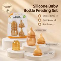 Mini 60 ml silikoninis kūdikio maitinimo buteliukas, nuo pilvo dieglių, nepralaidus, maistinis, naujagimio pieno buteliukas kelionėms A2