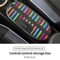 Central Control Storage Box For BMW Mini Cooper E/SE J01 J05 Aceman Central Armrest Storage Box Car Accessories
