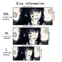 Japanese Black Cool Girl Mouse Pad Large Gaming Office Mousepads XXL Rubber Anti-slip Laptop Keyboard Table Mats  Long Desk Pads 30x60cm black