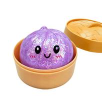Blizgus koldūnas Squishy su dėžute Koldūnai Sensorinis garintuvas Minkštas TPR tešlos kamuoliukas Dekompresijai Fidget žaislas Streso mažinimui Dovana
