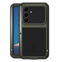 Love Mei case for Samsung Galaxy S25 FE, armored with glass, green