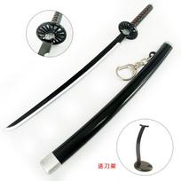 22 cm saugos Kimetsu no Yaiba lydinio kardas ginklas demonas žudikas Cosplay Kochou Shinobu samurajų kardas Katana Ninja peilis Espada rekvizitas scenos rekvizitas 22cm black