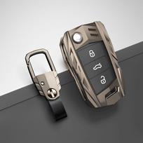 Automobilio rakto dėklo dangtelis, skirtas Volkswagen VW Golf 7 Gti Mk7 R Touran Skoda Octavia 3 Superb Karoq Kodiaq Seat Leon Mk3 Ateca Priedai gray