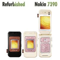 Atnaujintas Nokia Originalus Nokia Atrakintas 7390 Mobilusis Telefonas su 1 SIM 1 battery 1 charger rožinė