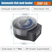 Automatinis akvariumo žuvų lesintuvas nuotolinio valdymo laikmačiu nustatomas kiekybinis didelės talpos maisto dozatorius akvariumui naminiams žuvims DRF15 bluetooth