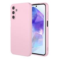Lankstus skysto silikono TPU dėklas, skirtas Samsung Galaxy M15 M35 M55 5G M14 M34 M54 M13 M23 M33 Apsauginis dangtelis Fundas Coque Capa For Samsung M55 5G rožinė
