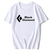 2024 Vyrų drabužiai BLACK DIAMOND Slidinėjimo Laipiojimo T-shirt Streetwear Grafinis Medvilninis Laisvalaikio Mados Trumpomis Rankovėmis Drabužiai 4XL white