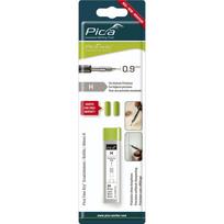 Pica Fine-Dry atsarginės grafito šerdelės H 0.9 mm, 24 vnt., juodos