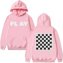 Ed Sheeran Play X KidSuper Gobtuvėliai Unisex Harajuku Vintažinis Hip Hopo Megztinis Aukštos Kokybės Per dydį Gatvės Stiliaus Laisvalaikio Gobtuvėlis XXL rožinė
