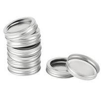 Dvipusiai stiklainių dangteliai, apvalus maisto konteinerio sandarinimo dangtelis, virtuvės aksesuaras 10 pcs iron mark mouth 70mm silver ring + cover