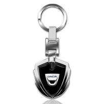 1 vnt. Automobilio emblema Stilingi metaliniai raktų pakabukai Skydo formos raktų pakabukas Renault Dacia Megane 2 3 Duster Logan Clio 4 Scenic 2 Captur Dacia gray