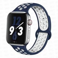 Sportinis dirželis Apple Watch 44mm 40mm 42-38-41mm 45mm su oro skylutėmis, silikoninė apyrankė iWatch Series 8/7 6 SE 5 4 3 Ultra 2 49mm 49mm 45mm 44mm 42mm&M-L black