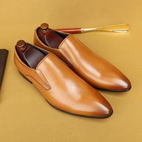 Vyriški odiniai batai Natūralios odos Oksfordo batai vyrams Prabangios suknelės batai Slip On Vestuviniai batai Odiniai Brogues 10.5 geltona