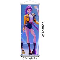 K pop Demonų Medžiotojas Fonas Huntrix Animacinis Gobelenas Kpop Warrior Plakatas Namų vakarėlio Sienos Kabinamas Fonas AS picture