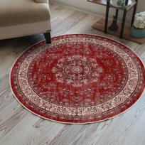 Vintažinio bohemiško stiliaus apvalus kilimas svetainei, miegamajam, vintažinio etninio stiliaus dekoratyvinis kilimas, namams, aukštos klasės dekoratyvinis kilimas 120x120cm